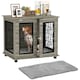 image 6 of PawHut Dog Crate Furniture, End Table for Medium Dogs w/ Cushion