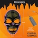 image 2 of Global Gizmos 45979 LED Halloween Skull Mask