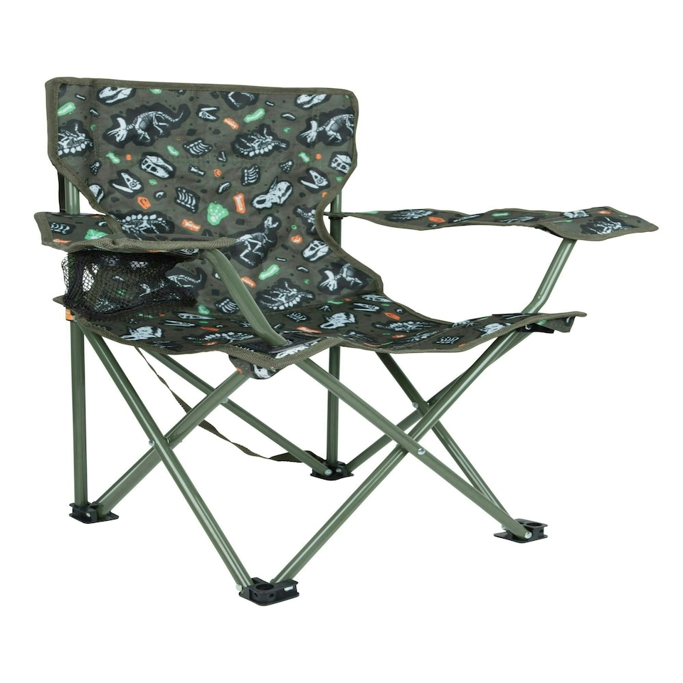 image 1 of Mountain Warehouse Kids Patterned Mini Folding Chair Picnic Outdoor Furniture Blue