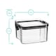 image 3 of Argon Tableware Food Storage Container - 460ml - White - Resuable Container Meal Prep Container Tub Tupperware Airtight Lid