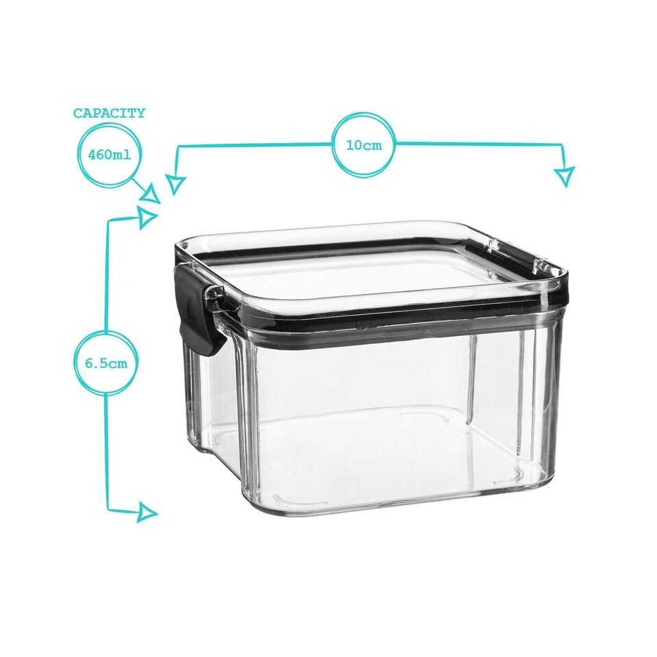 image 1 of Argon Tableware Food Storage Container - 460ml - White - Resuable Container Meal Prep Container Tub Tupperware Airtight Lid