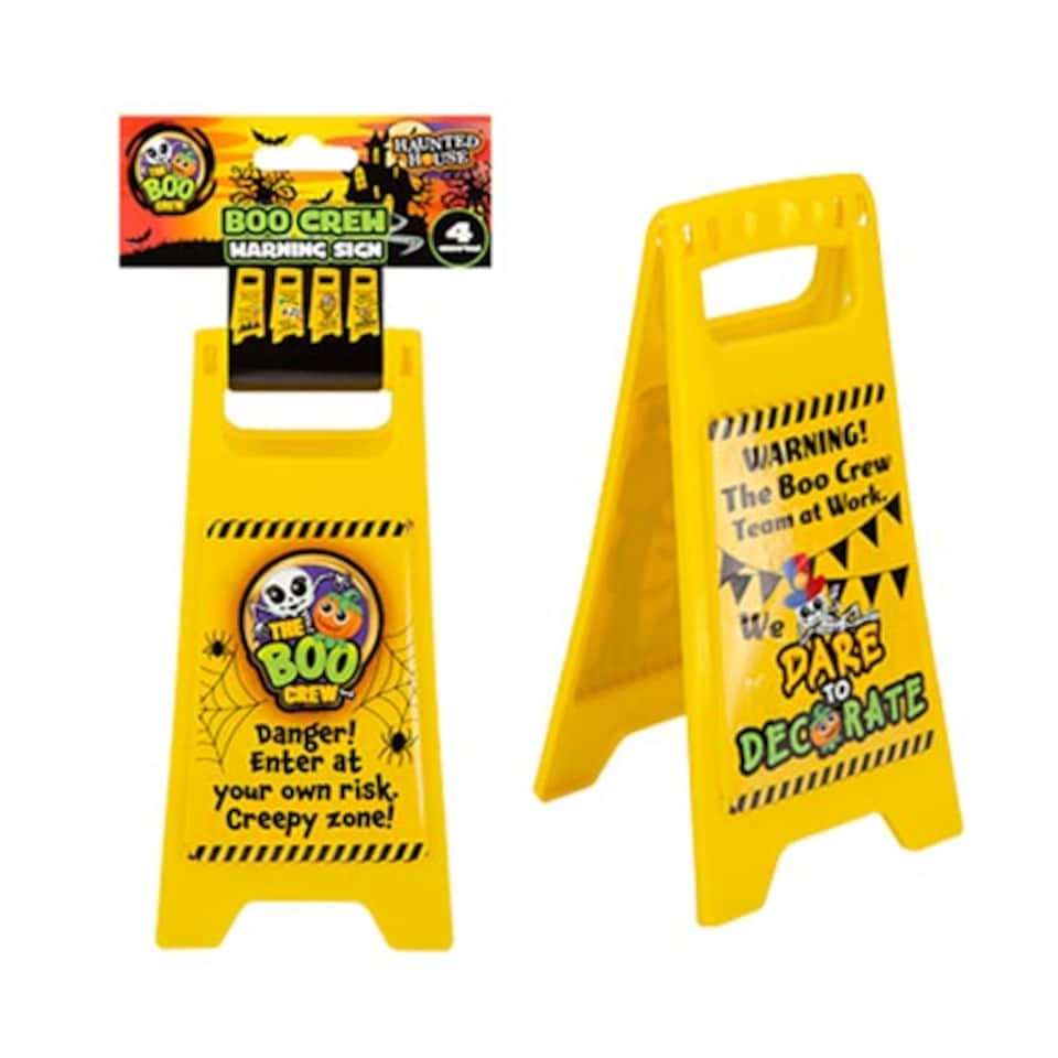 image 1 of Assorted Warning Yellow Plastic Standing Frame Sign
