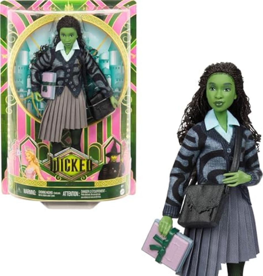 image 1 of Wicked Movie Elphaba Doll - Shiz University Fashion Dolls