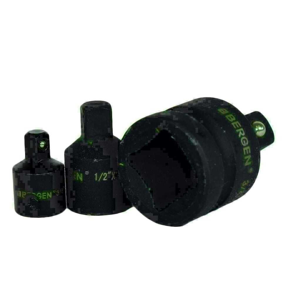 image 1 of 3pc Impacted Impact Socket Adapter Adaptor Reducer Set 3/4" - 1/4" Drive