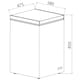 image 3 of SIA CHF100B 48cm Freestanding Slimline Compact Black Chest Freezer | Black