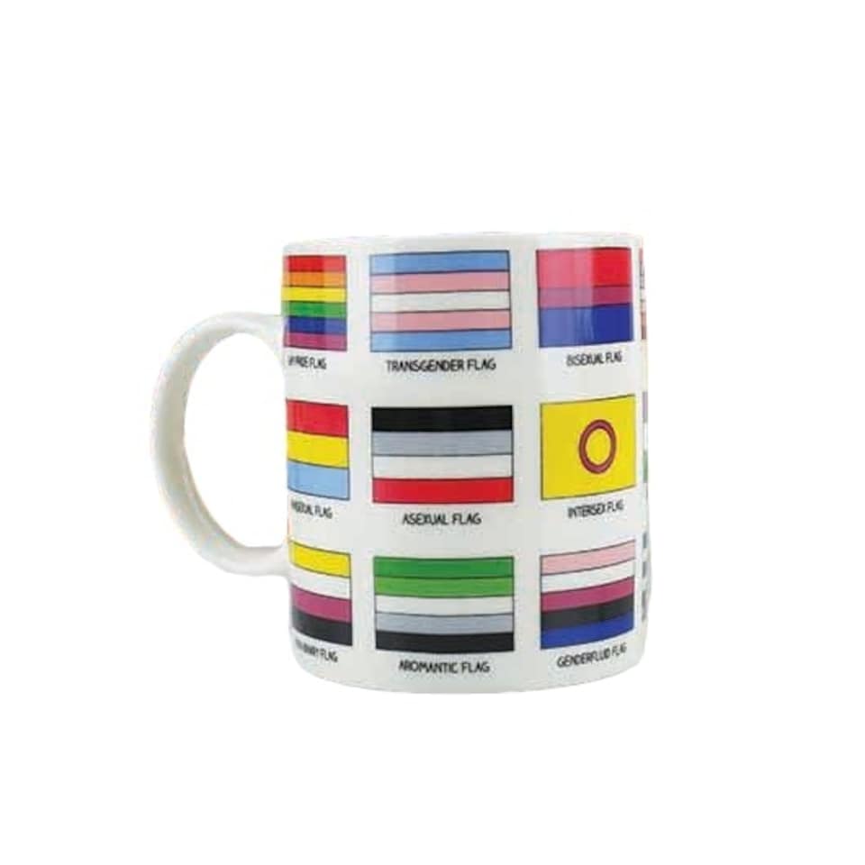image 1 of Gift Republic Mug LGBTQ+ Pride Flag