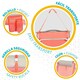 image 5 of Folding Chair with Headrest Aktive Flamingo Coral 51 x 76 x 45 cm (2 Units) N/A