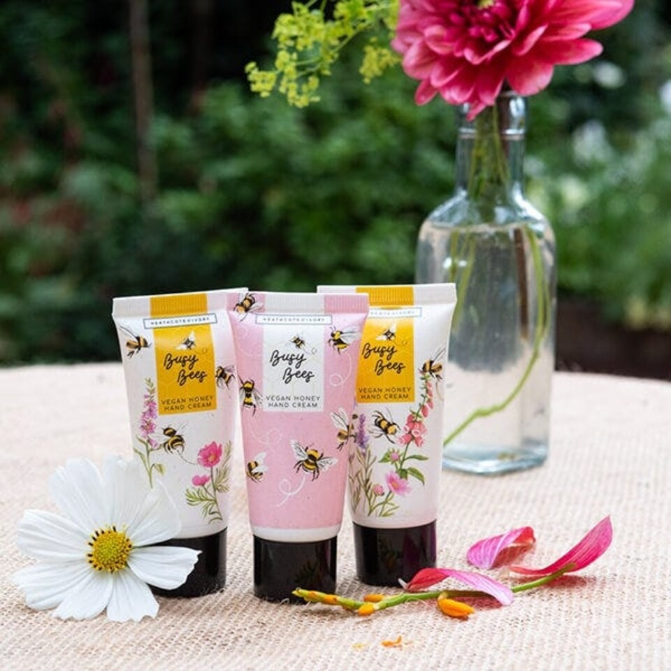image 1 of Heathcote & Ivory Busy Bees Hand Cream Trio