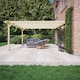 image 1 of Wall Mounted Double Premium Pergola - Wood - L180 x W420 x H270 cm - Light Green