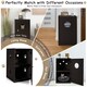 image 8 of COSTWAY 2-Tier Cat House Litter Box Enclosure Storage Cabinet Brown
