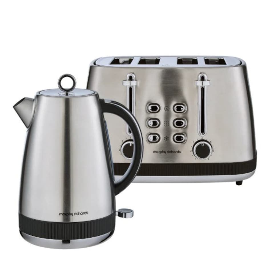 image 1 of Morphy Richards Mexborough Kettle & Toaster Bundle Black Trim