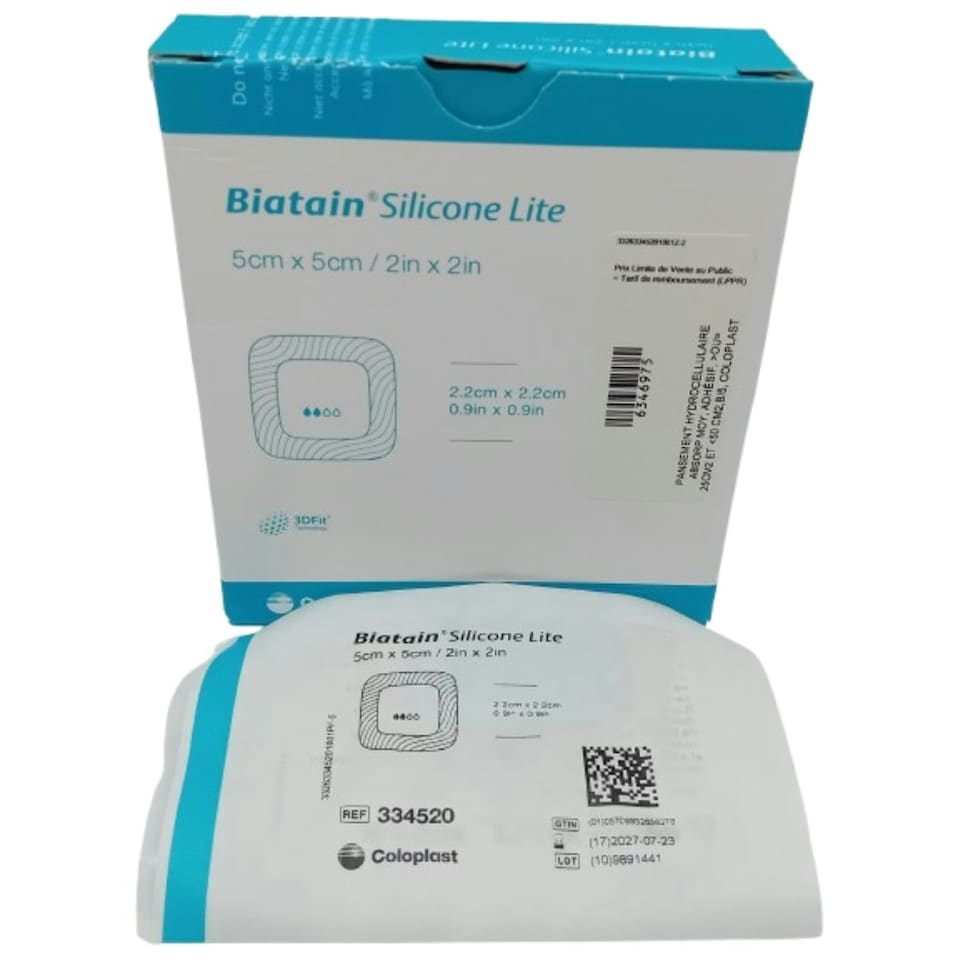 image 1 of Biatain Silicone Lite Foam Dressing 5cm x 5cm – Box of 5