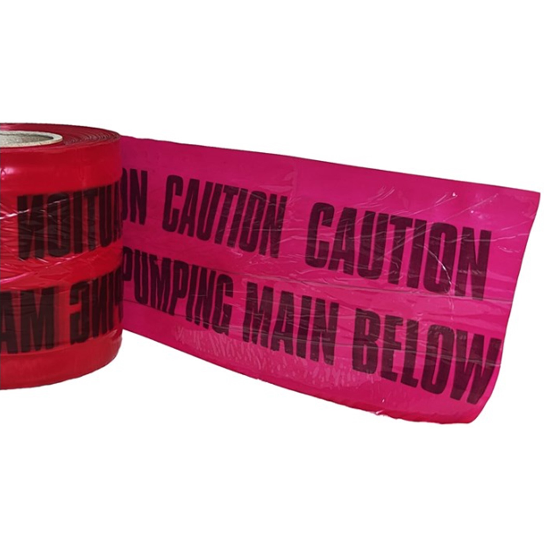 Pegdev Detectable Underground Warning Tape Sewer Pumping Main 150mm 14M in Red