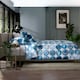 image 2 of Shells 100% Cotton Blue Duvet Cover Set with Piped finish and Printed Fabric Bag Blue | White | King