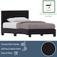 image 6 of Vida Designs Lisbon 3ft Single Bed Faux Leather, Black, 90 x 190cm