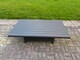 image 5 of Fimous 12 Seater Aluminium Sofa Set 11 Pieces Outdoor Garden Furniture - Rising Dining Table with Cushions 2 Big Footstools 3 Chairs Footstool Dark Grey