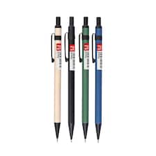Pack of 4 0.5mm Metal Mechanical Pencils With Eraser