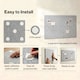 image 5 of Levede Felt Notice Board 12PCS Wall Tiles Pin Board Self Adhesive Grey 30x30cm