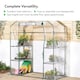 image 3 of VonHaus Walk In Greenhouse with 6 Shelves & PVC Cover