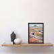 image 2 of Holy Island Landscape Lindisfarne Castle Black Framed Wall Art Print A4