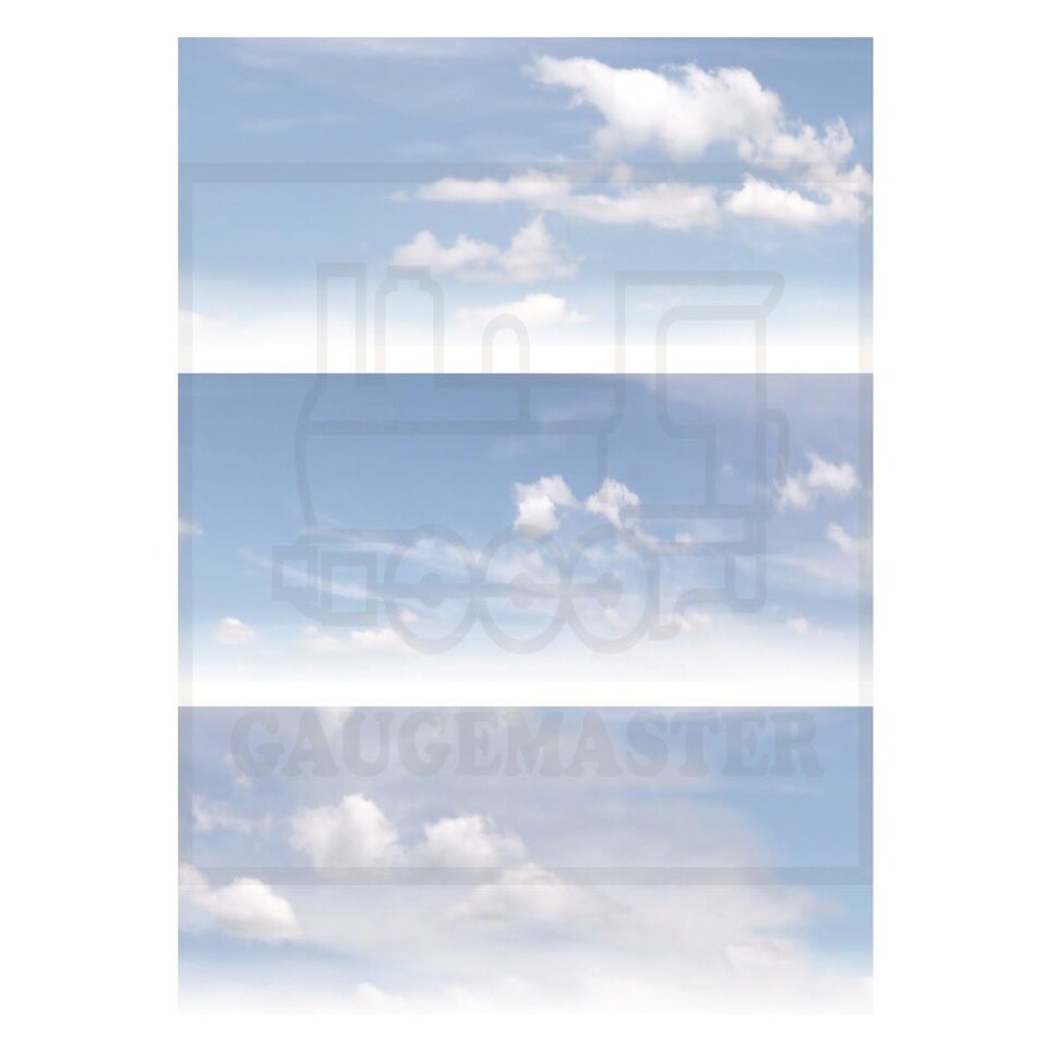image 1 of Gaugemaster Scenics Cloudy Sky Small Photo Backscene (1372x152mm)