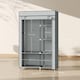 image 5 of HOMCOM Fabric Wardrobe, Portable Wardrobe with 6 Shelves, 1 Hanging Rail, Foldable Closets, 103 x 43 x 162.5 cm, Light Grey