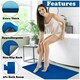 image 2 of VELVETIO Faux Fur Bath Mat Set Shaggy Super Soft Plush Anti Slip PVC Back Blue | Royal Blue