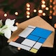 image 4 of Piet Mondrian Art Card Large Blue Plane Red Black Yellow Gray
