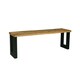 image 2 of Induse Bench - Mango Wood/Iron - L44 x W140 x H45 cm - Mango PP Saw Finish Brown