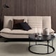 image 3 of Spiro Coffee Table with Black Marble Melamine Top & Black Legs