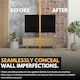 image 3 of NOVECRAFTO 3D Earthy Stone Wall Panels – 6 PVC Sheets, Covers 2.76 sqm (29.76 sq ft), 96x48cm Each – Natural Brown & Grey Stone Effect Decorative Cladding