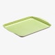 image 1 of Zeal Melamine Small Serving Tray, Gingham Pattern, 25 x 19cm, Lime Green