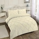 image 1 of Pintuck Pleated Duvet Cover Set - King - Cream