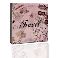 ARPAN Slip In Case Memo Photo Album – Holds 200 Photos 4"x6" (10x15cm) – Hardcover Picture Album with Memo Writing Space for Family, Wedding & Travel Memories
