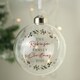 image 2 of Personalised Christmas Glass Bauble