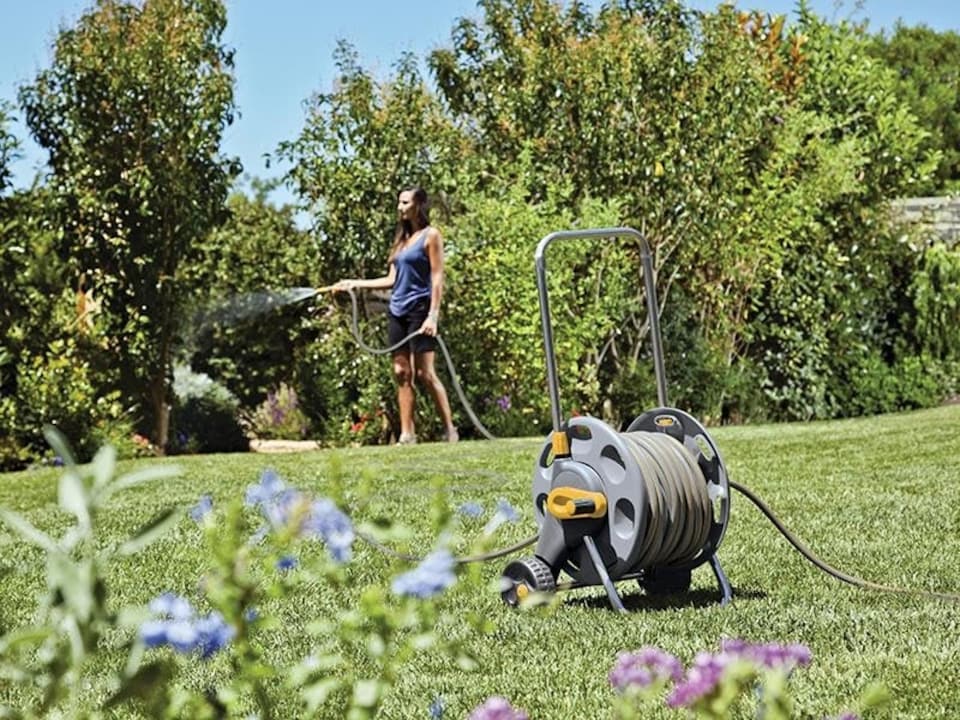 image 1 of Hozelock 60m Cart With 25m Hose - Multi Colour - One Size | Multi