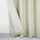 image 3 of Homescapes Thermal Blackout Cream Velvet Curtains - 46 x 54 Inches | Cream | Cream