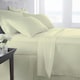 image 1 of Egyptian Cotton 400TC Fitted Sheet Extra Deep 16 Inch and Pillowcase Pair Cream | Cream | Cream | Double | 1