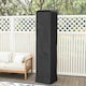 image 8 of Outsunny Heavy Duty Gas Pyramid Outdoor Patio Heater Cover, Black | Black | Black