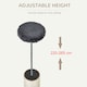 image 8 of PawHut Floor to Ceiling Cat Tree Adjustable Height 220-265cm, Dark Grey