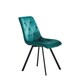image 1 of Set of 2 Caprile Fabric Dining Chairs - Green