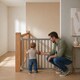 image 6 of Safetots Top of The Stairs Screw Fitted Stair Gate, Grey Wooden, 63.5cm - 105.5cm, Wood Baby Gate, Stylish Safety Gate | Grey | 1