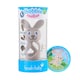 image 2 of Bobbie Bunny Baby Teether Toy Cappuccino Grey | Twist & Bounce Teething Toy