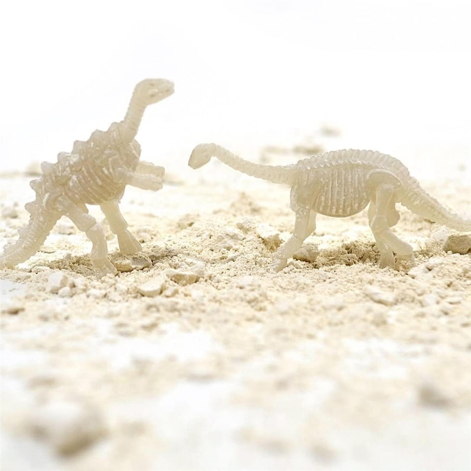 image 1 of The Magic Toy Shop Dinosaur Fossils Digging Excavation Kit Glow in the Dark Science Toy