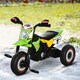 image 2 of HOMCOM Kids Trike, Toddler Pedal Motorcycle, Kids Ride On Tricycle Early Learning with Music Lights Handlebar Stickers Exercise Boys Girls Gift for 18 - 36 Months Green