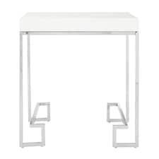 Interiors by Premier Allure Chrome Angled Legs End Table