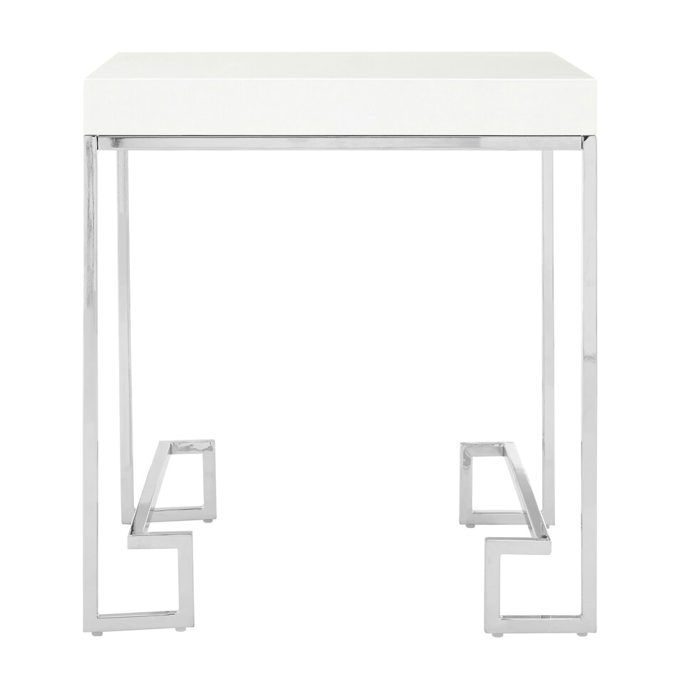 image 1 of Interiors by Premier Allure Chrome Angled Legs End Table