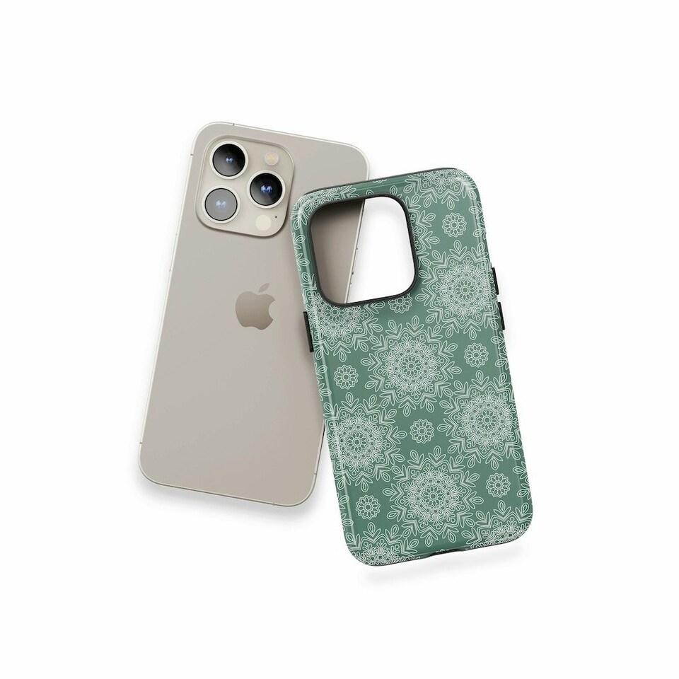 image 1 of Green Mandala Phone Case Green | Galaxy S22 Ultra
Tough | Galaxy S22 Ultra
Tough