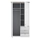 image 5 of Illoppa 2 Door Wardrobe in Snowy Oak/Oak Nelson