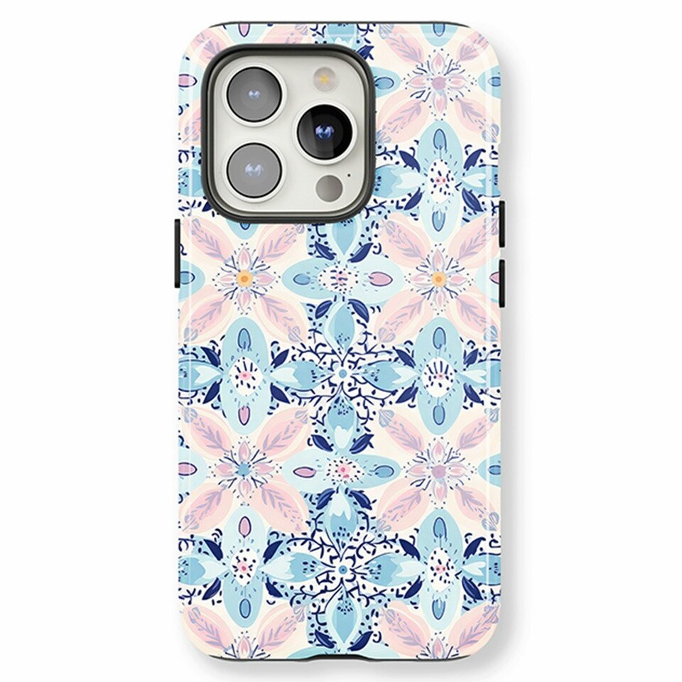 image 1 of Boho Mosaic Blue | iPhone 16 Plus
Tough